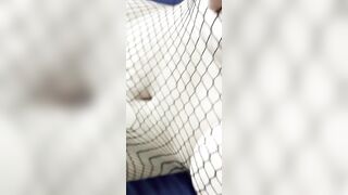 I touch my big elastic boobs, nipples are excited