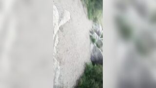 I meet a hot blonde at the river and end up fucking her