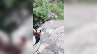 I meet a hot blonde at the river and end up fucking her