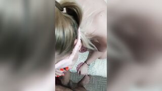 Amateur girl from street, fucking with rail workers