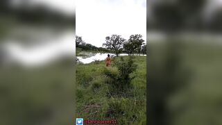 Devska walks naked in paradise pt1