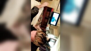 milf twerks on long man cock ends up getting pounded doggy style, watch how her booty jiggles!