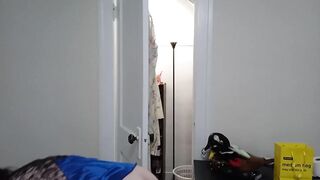 PAWG Cat Girl Changes into Lingerie