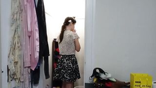 PAWG Cat Girl Changes into Lingerie