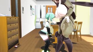 Dragon Ball z Cell Futanari Fucks Tender Woman Blowjob