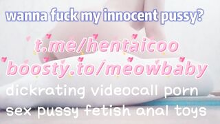 Babygirl having first ANAL with Daddy! ASMR~ Want more? join t.me/hentaicoo
