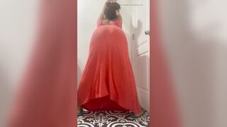 Late night practice ass shaking boredom- bounce small ass