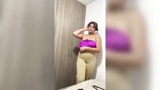 My friend's girlfriend shows me her perfect body