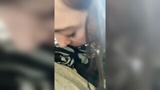 PAWG sucks my dick