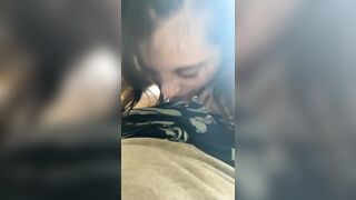 PAWG sucks my dick
