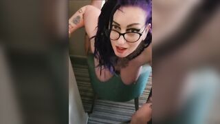 BBW MILF Fucked doggy on chair slow motion