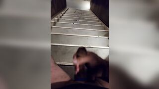 Nice evening public cumshot.