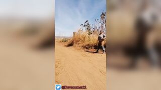Devska pissing on the road part4