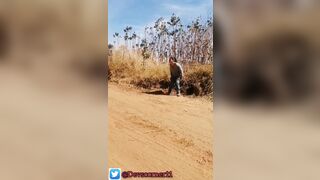 Devska pissing on the road part4