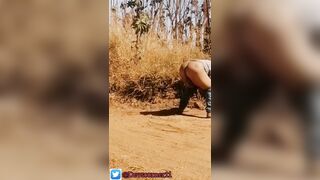 Devska pissing on the road part4