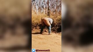 Devska pissing on the road part4