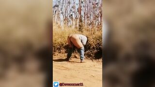 Devska pissing on the road part4