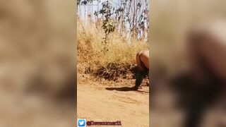 Devska pissing on the road part4