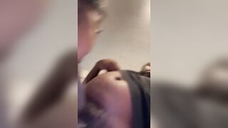Ebony teen girl here waiting to get throat fuck ????
