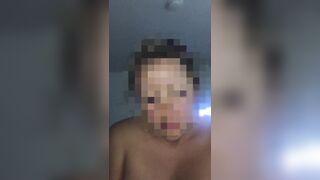 Horny blonde Indian gives her stepson a blowjob and fucks him while riding