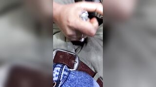 My Indian wife do hand job using condom