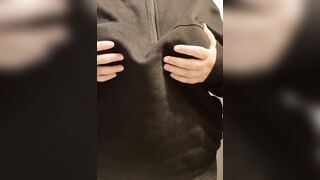 When I get home from the street, I slap my big, tied tits. LiaKahn spanish milf amateur curvy hot submissive slut