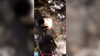 Devska learns golden shower at river