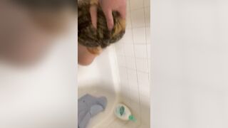Submissive slut degraded. Piss slapped and spit on.