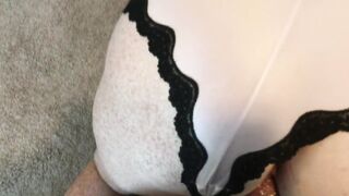 Tried to fuck redhead slut from behind but pussy too tight - watch me cum on her face on OnlyFans!