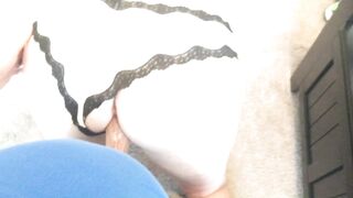 Tried to fuck redhead slut from behind but pussy too tight - watch me cum on her face on OnlyFans!
