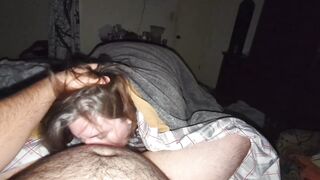 Waking my hubby up is always rewarding