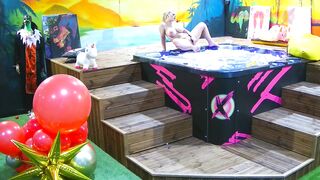 Curvy Blonde Masturbates In A Hot Tub At Warehouse X