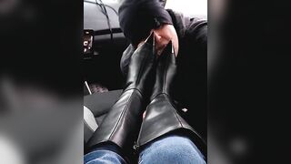 Lick those boots my slave