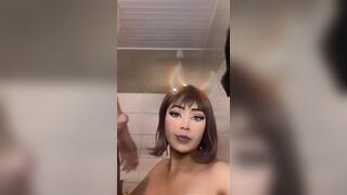 emmys gives the ass in the bathroom very nice