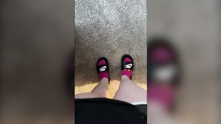 Watch My Cute Little Feet Walk Around In Socks