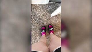 Watch My Cute Little Feet Walk Around In Socks