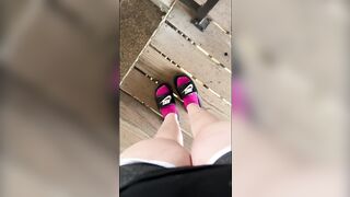 Watch My Cute Little Feet Walk Around In Socks