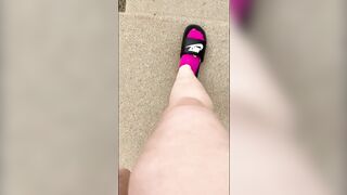 Watch My Cute Little Feet Walk Around In Socks