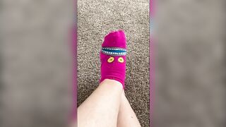 Watch My Cute Little Feet Walk Around In Socks