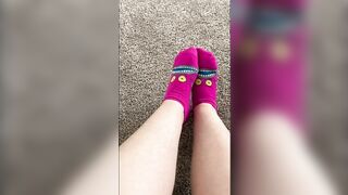 Watch My Cute Little Feet Walk Around In Socks