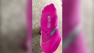 Watch My Cute Little Feet Walk Around In Socks