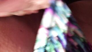Panties pushed to the side up close fuck