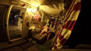 Cum eating vixen slut rewards her stag