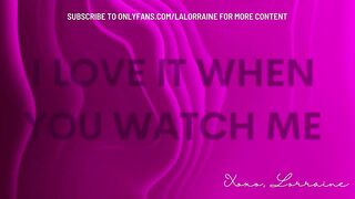 YOU WONT LAST 60 SECONDS NATURAL HAIRY PUSSY AND ASSHOLE CUMS HARD SOLO PLAY - La Lorraine
