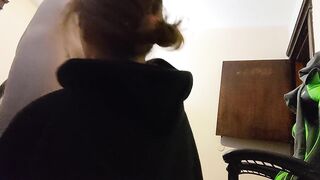 Heather Kane loses Bet and Walks Away Leaving Him Cumming Alone !