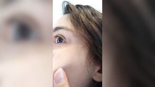 PIMPLE POPPING! Spontaneously Orgasming Crazy Camgirl PinkMoonLust Pops Pimples Face & Talks Orgasm