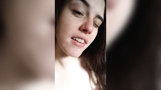 PIMPLE POPPING! Spontaneously Orgasming Crazy Camgirl PinkMoonLust Pops Pimples Face & Talks Orgasm
