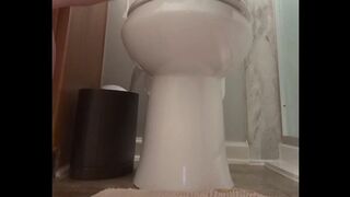 Sneaky milf pisses for her boy toi