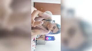 A good blowjob with blue hair