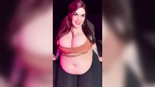 BBW Marilyn Mayson Got So Fat. Look At Her Huge Belly, Tits and Ass